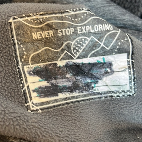 The North Face Boys Black/Gray Jacket Hoodie Warm Storm Full Zipper Size XL - Picture 8 of 11